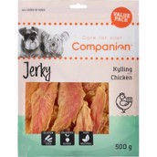 Companion Chicken Jerky, 500g - KORT DATO