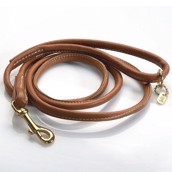 Hurtta rundsyet luxus l�derline, brun