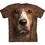 T-shirt med k�mpe Cocker Spaniel ansigt