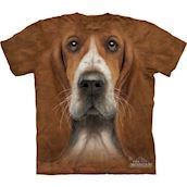 T-shirt med Basset ansigt