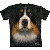 T-shirt med Berner Sennen ansigt