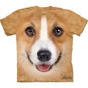 T-shirt med Corgi ansigt