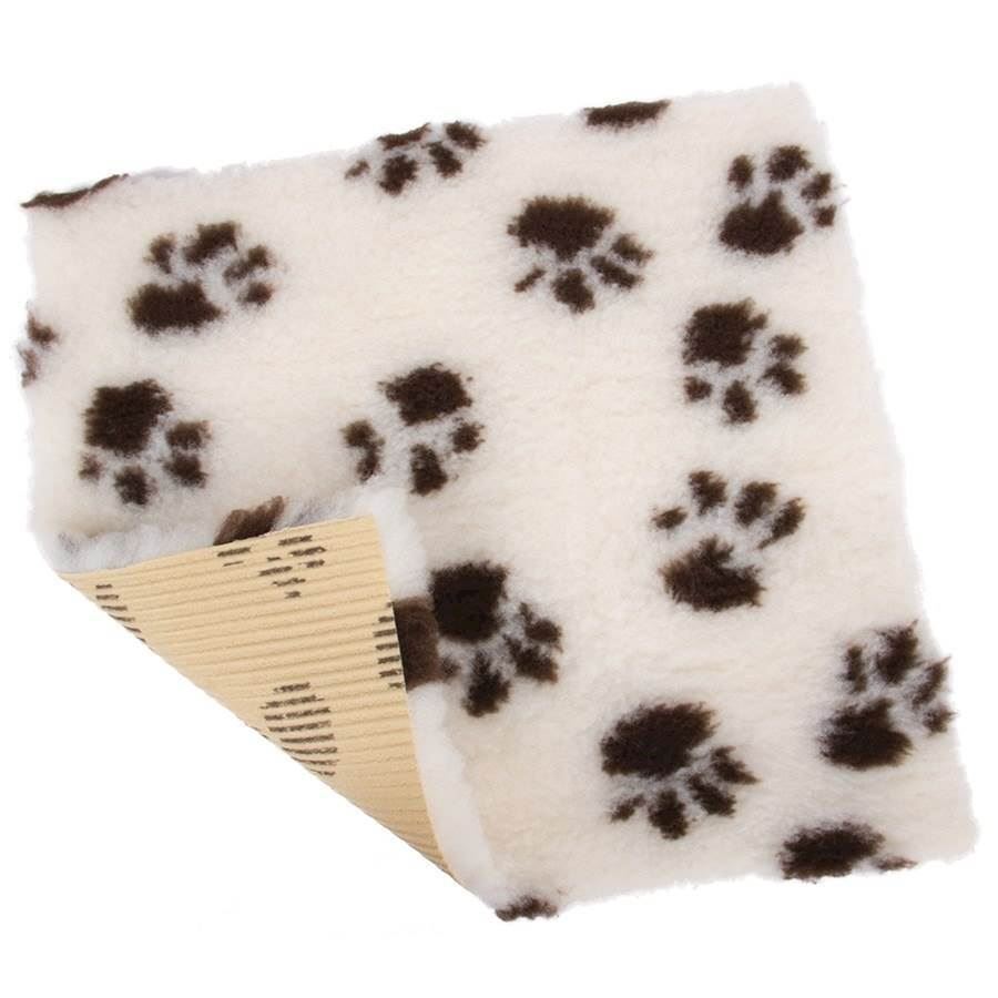 Vetbed med poter, Bruges på gulvet, i hundeburet, i hvalpekassen og