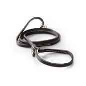 Hurtta Pro Show leash i sort l�der med kv�l