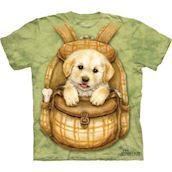 T-shirt med Puppy Backpack motiv
