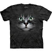 T-shirt med k�mpe sort kat