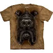 T-shirt med k�mpe Mastiff ansigt