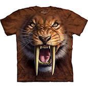 T-shirt med Sabeltiger ansigt