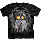 T-shirt med Rastafari Kat
