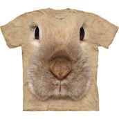 T-shirt med k�mpe kanin ansigt
