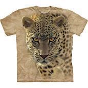T-shirt med stort leopard motiv