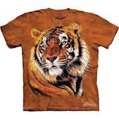 T-shirts med stort flot tiger hoved