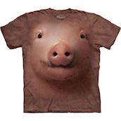 T-shirt med k�mpe grissebasse