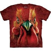 T-shirt med k�mpe hane hoved