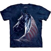 T-shirt med stort heste motiv