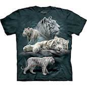 T-shirt med Hvid Tiger motiv