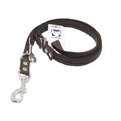 Webbing Alfa Dressurline, brun,  2,2m x 25 mm