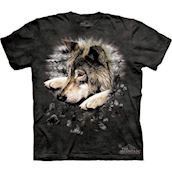 Wolf in Dye Paw t-shirt