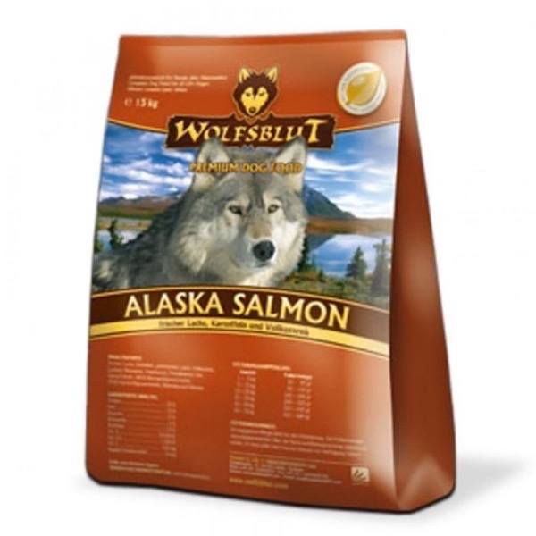 WolfsBlut Alaska Salmon hundefoder, 15 kg