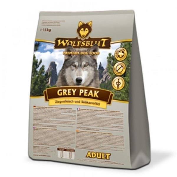 WolfsBlut Grey Peak Adult hundefoder, 15 kg