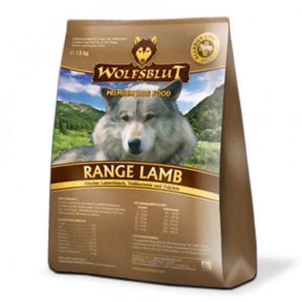 WolfsBlut Range Lamb hundefoder, 15 kg