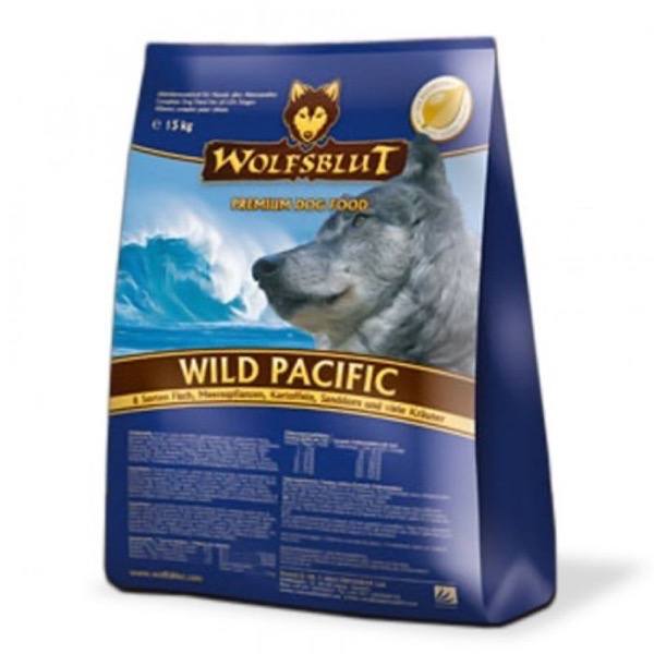 WolfsBlut Wild Pacific hundefoder, 15 kg