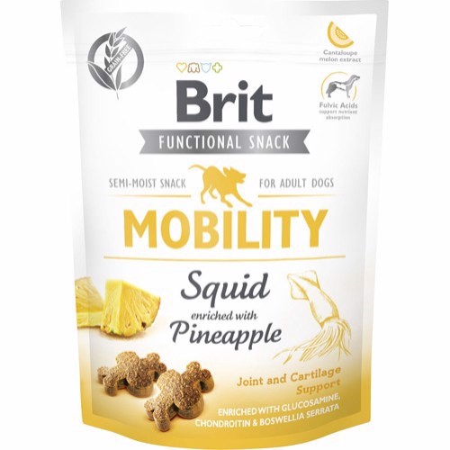 Brit Functional Snack - Mobility With Squid, 10 x 150g