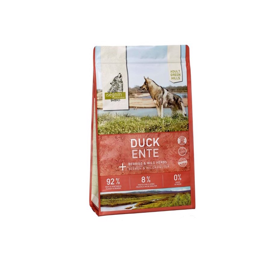 Isegrim Adult Green Hills hundefoder, Duck, 3 kg - KORT DATO