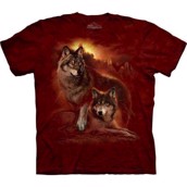 T-shirt Wolf Sunset