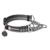 Ruffwear Chain Reaction, Grå, halv-kvæl halsbånd med kæde