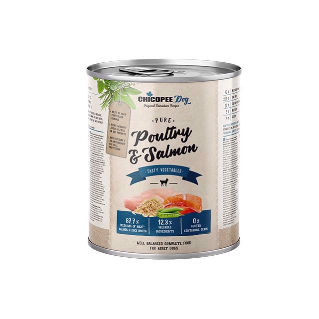 Billede af Chicopee Dog Pure Poultry & Salmon, 400g