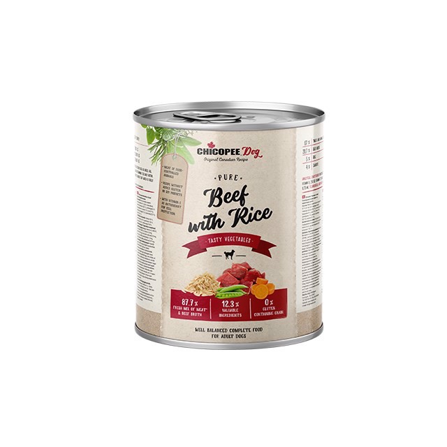 Billede af Chicopee Dog Pure Beef & Rice, 400g