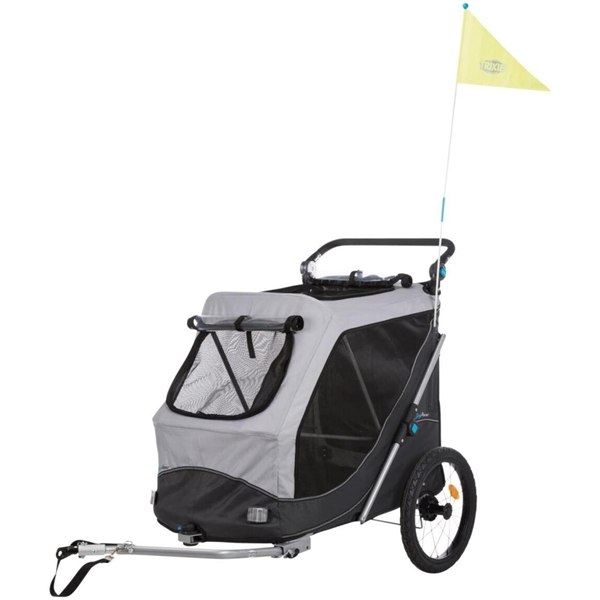Cykeltrailer til hunde, Quick-fold, hunde op til 30 kg
