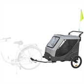 Cykeltrailer til hunde, Quick-fold, hunde op til 45 kg