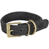 Pure Læderhalsbånd, Sort, ekstra bred