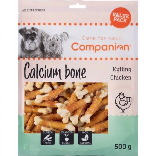 Billede af Companion Chicken Calcium Bone, 500g VALUE PACK hos MyPets.dk