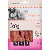 Companion Duck Jerky Stripes, 80g - KORT DATO
