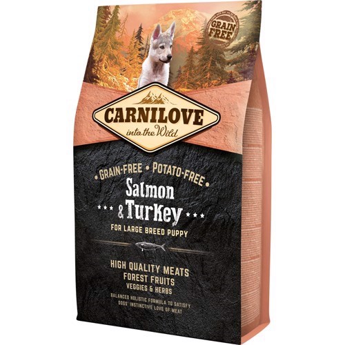 Carnilove Puppy Large Breed Salmon & Turkey, 4 kg thumbnail