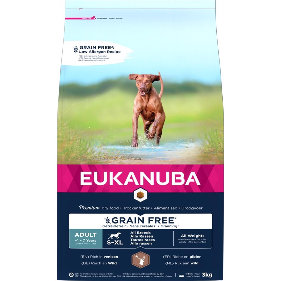 Billede af Eukanuba Adult Grainfree Venison, 3 kg