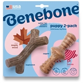 Benebone Puppy 2-Pack Maplestic Zaggler Bacon