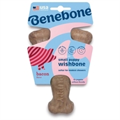 Benebone Puppy Wishbone, Bacon smag, Medium