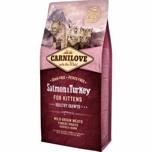 Billede af Carnilove Cat Kitten Salmon & Turkey, 6 kg