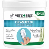 Vets Best Clean Teeth Fingertut, 50 stk