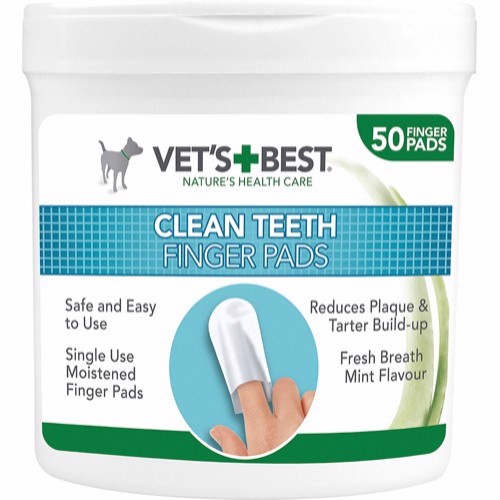 Billede af Vets Best Clean Teeth Fingertut, 50 stk