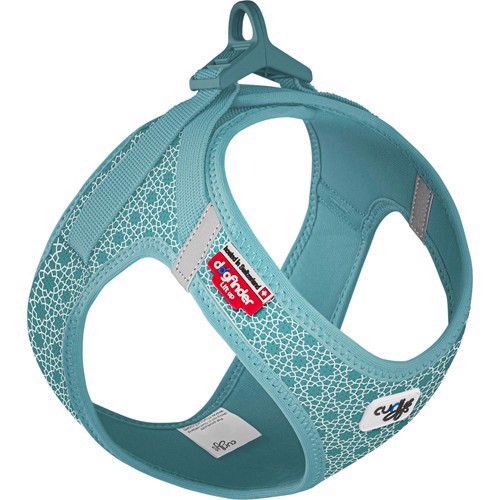 Se Curli Clasp, Air Mesh, Turquoise, medium hos MyPets.dk