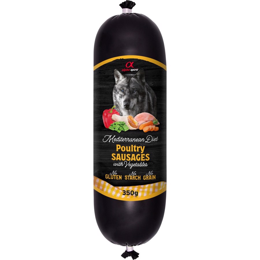 Billede af Alpha Spirit Poultry Sausage with Vegs, 350g - KORT DATO