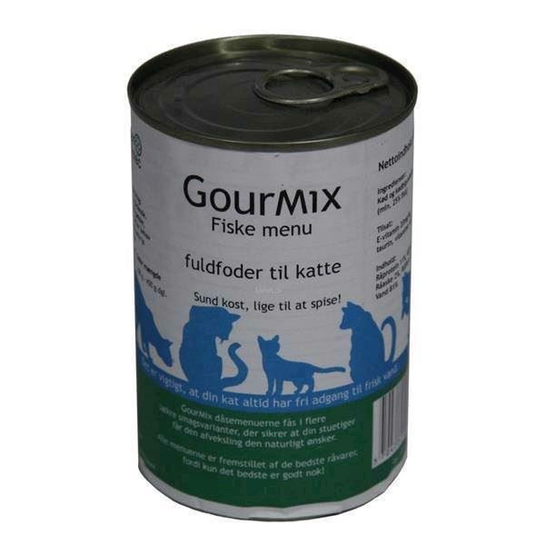 Billede af GourMix luksusmenu til katte, med fisk smag, 400g