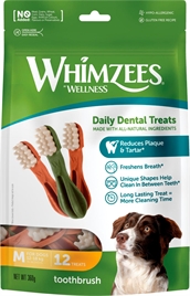 Whimzees Toothbrush Star M, 12 stk, 360g