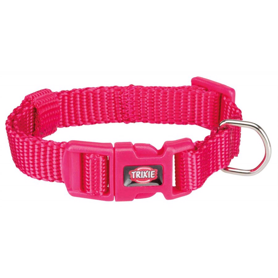 Nylon Halsbånd, Fuchsia, 25-40 cm , 15 mm