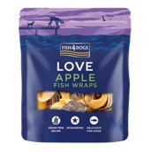 Fish4Dogs Apple Fish Wraps, 90g - KORT DATO